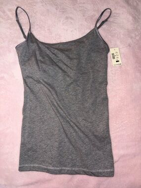 Aeropostale Heather Grey Spaghetti-Strap Tank Top